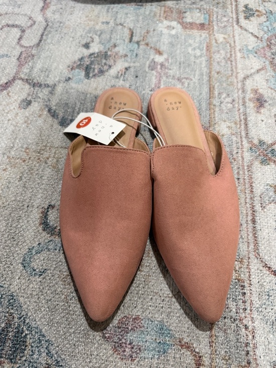 a new day Shoes - a new day Dusty Rose Pointed-Toe Slip-On Mules